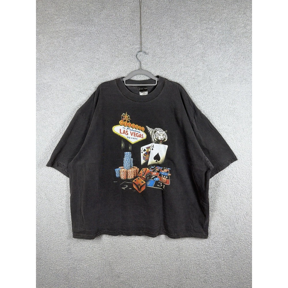 Babatees Welcome to Fabulous Las Vegas T-Shirt 2XL Oversized Shaka-Wear Faded